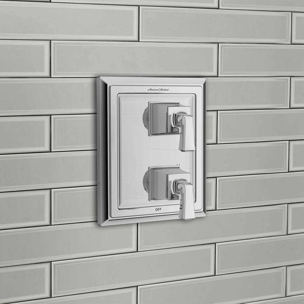Polished Chrome 2-Handle Wall Mount Shower Diverter Trim