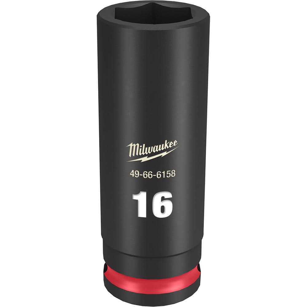 Milwaukee SHOCKWAVE 3/8 in. Drive 16mm Deep 6 Point Impact Socket