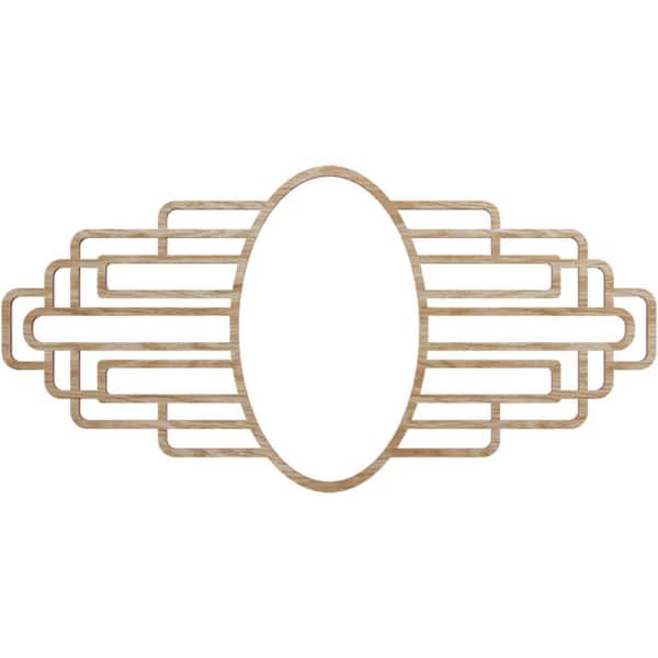 Ekena Millwork 0.375 in. x 6 in. x 8 in. Wood Medallion Moulding