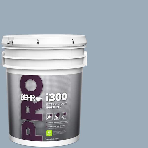 BEHR PRO 5 gal. #570F-4 Blue Willow Eggshell Interior Paint