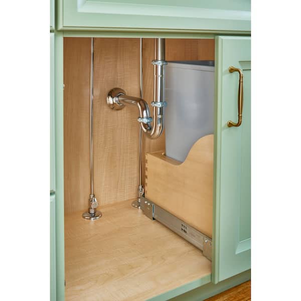 Rev-A-Shelf Wood Pullout Trash/Waste Container w/ Soft-Close