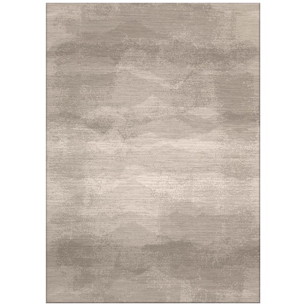Walls Republic Beige Sea Waves design Modern Living Room 3 ft. 11 in. x 5 ft. 7 in. Rectangle Polyester Area Rug