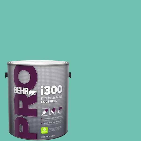 BEHR PRO 1 gal. #P440-4 March Aquamarine Eggshell Interior Paint
