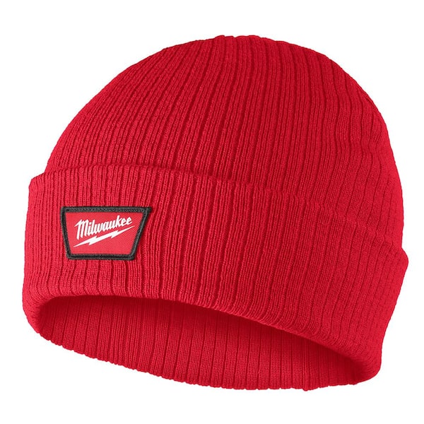 Milwaukee Red Rib-Knit Cuffed Beanie Hat