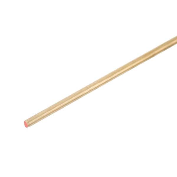 3/8 in. x 3 ft. Brass Solid Round Rod Metal Stock