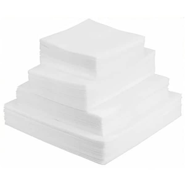 Unbranded Foam Pouches 200 Pack 4 Sizes Cushion Packing Supplies for Dishes Glasses Plates Moving Storage Kit