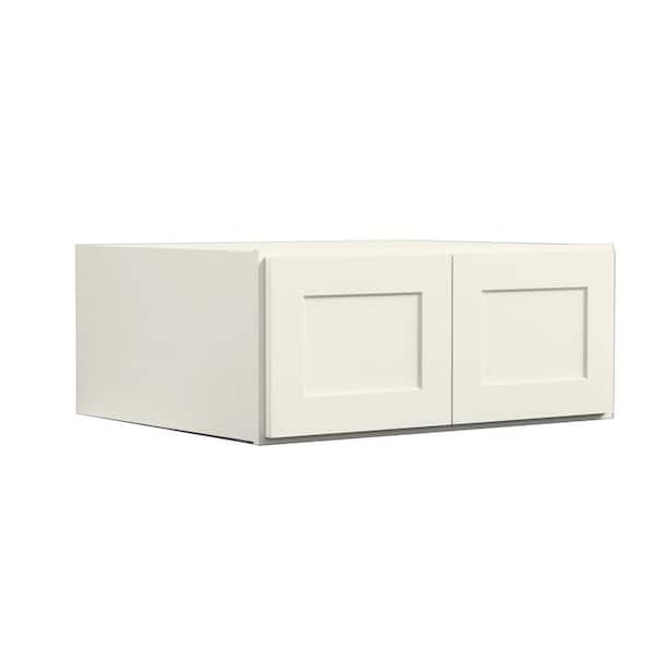 Hausvita 30-in W x 24-in D x 12-in H in Antique White Plywood Ready to Assemble Kitchen Wall Cabinets with 2 Doors