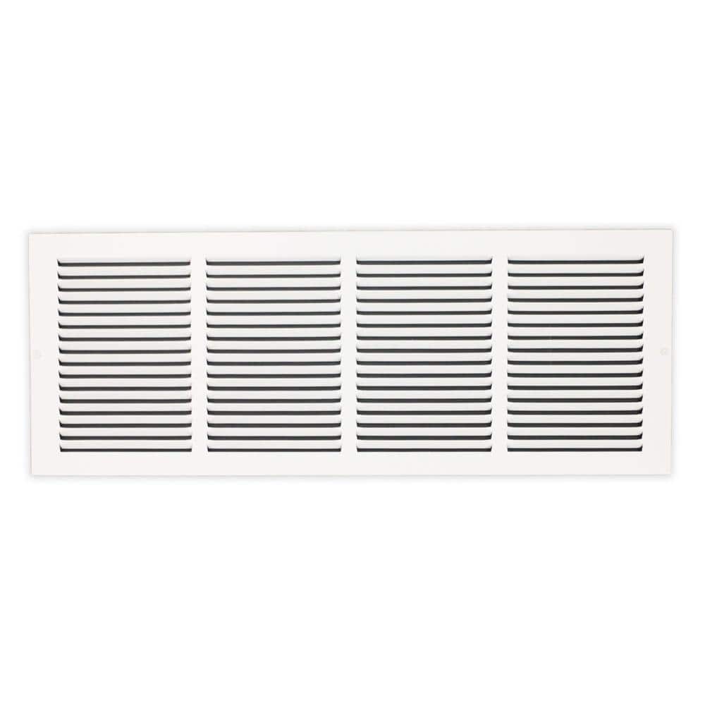 o*n様 24ss FCRB VENTILATION LOGO EASY PAN Everbilt 24 in. x 8 in. Steel Return Air Grille in White 71