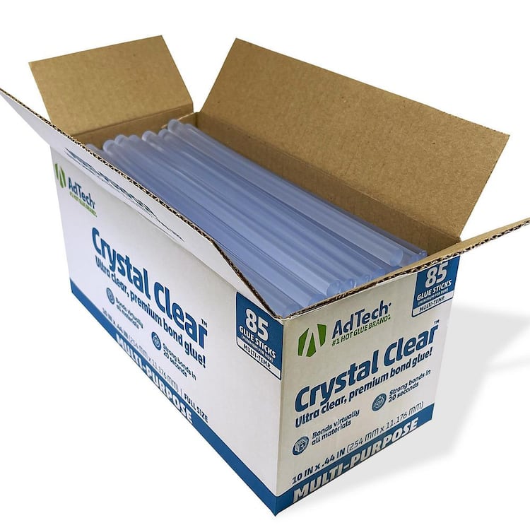 AdTech 10" 5lb Box of Full Size Multi-temp Hot Glue Sticks