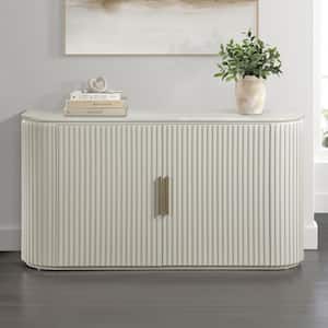 Colvin Ivory Wood 60 in. Sideboard