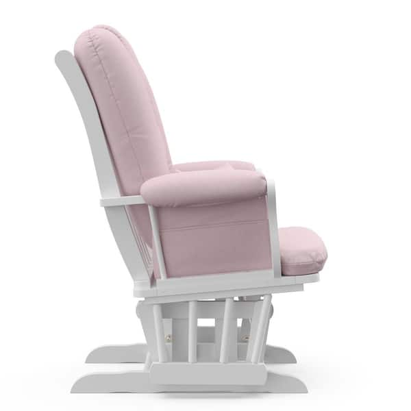 pink glider and ottoman set