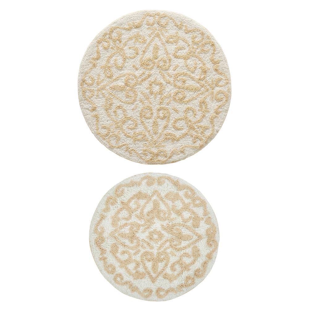 Chesapeake Genesis Linen Bath Rug ( 30 in. & 24 in. Round)