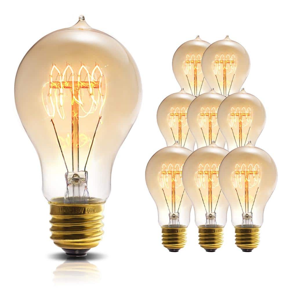 60-Watt A19 E26 Edison Dimmable Incandescent Light Bulb in Warm White 2700K (8-Pack) price history on PriceWatchPro