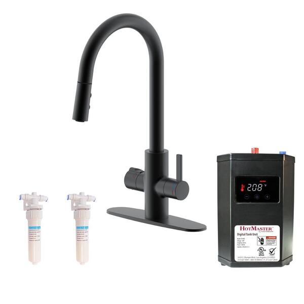 Westbrass HotMaster 4 in 1 Hot Water Faucet, Matte Black