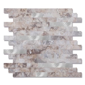 Marble Collection Perisa 12 in. x 12 in. PVC Peel and Stick Tile (5 sq. ft./5-Sheets)