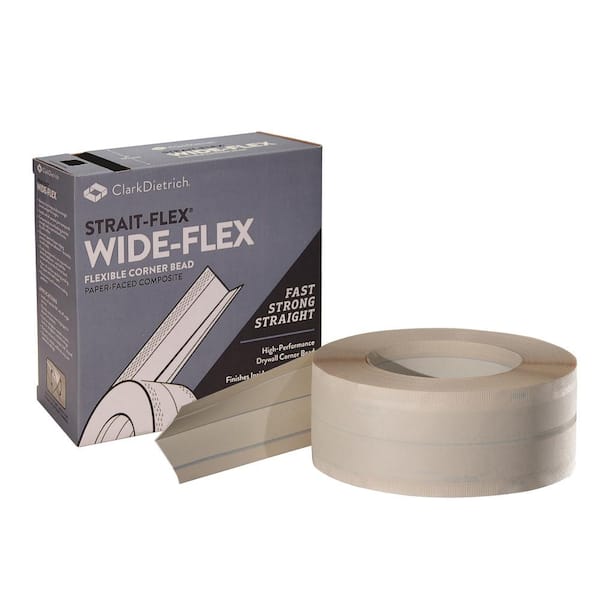 Strait-Flex 4 in. x 100 ft. Wide-Flex Flexible Paper Corner Bead (Case of 7)