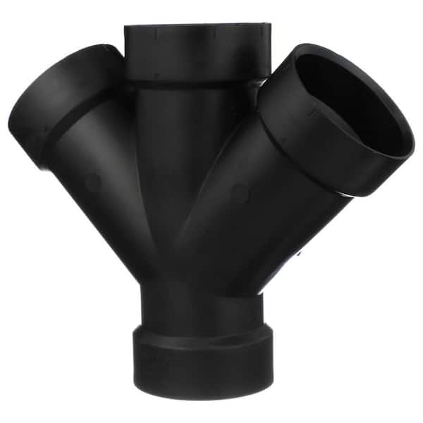 Charlotte Pipe 3 in. ABS DWV All Hub Double Wye