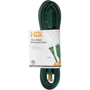 12 ft. 16/2 Green Cube Tap Extension Cord