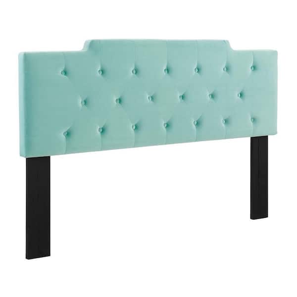 MODWAY Juliet in Mint Tufted Twin Performance Velvet Headboard