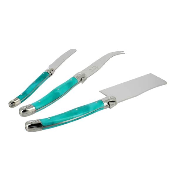 Laguiole Cheese Set Turquoise Stone handle