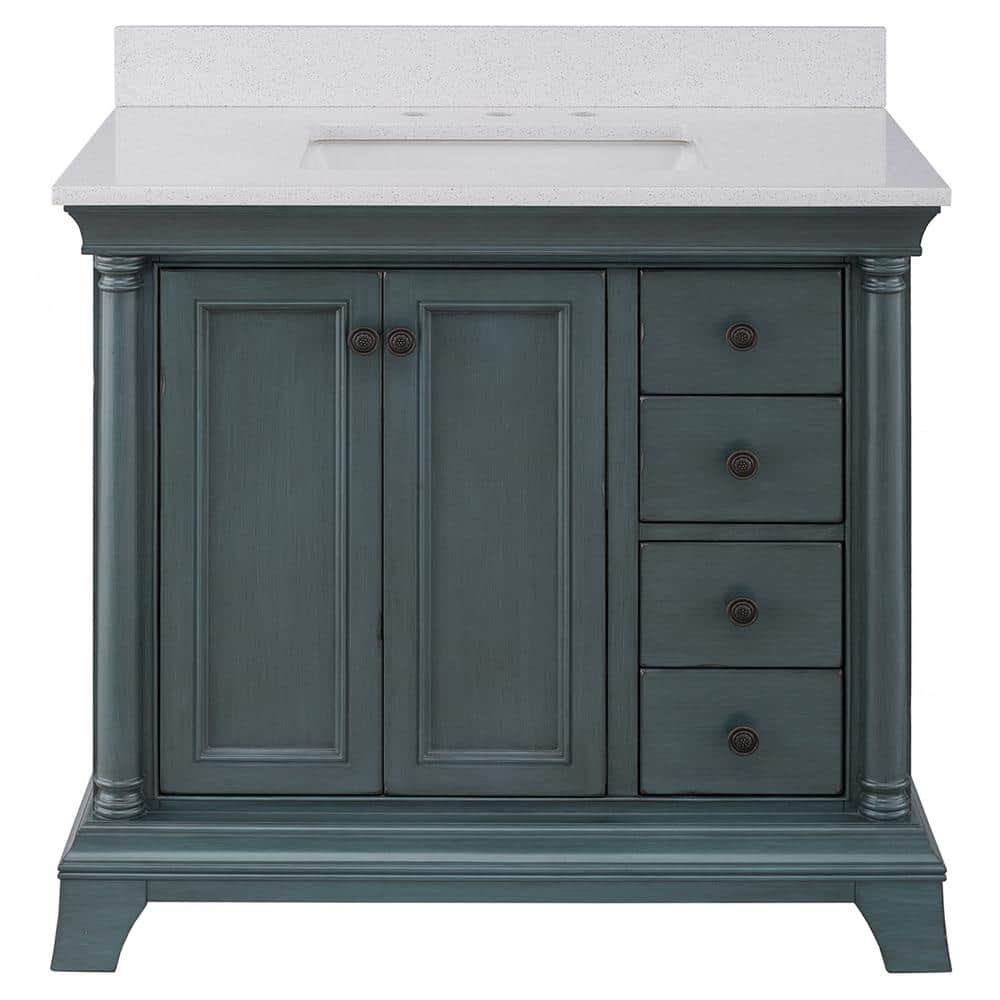 Home Decorators Collection Strousse 37 In. W X 22 In. D Vanity In 