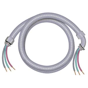 4 ft. 8/2 Ultra-Whip Liquidtight Flexible Non-Metallic PVC Conduit Cable Whip