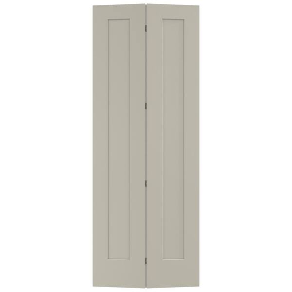JELD-WEN 36 in. x 96 in. Madison Desert Sand Painted Smooth Molded Composite Closet Bi-fold Door