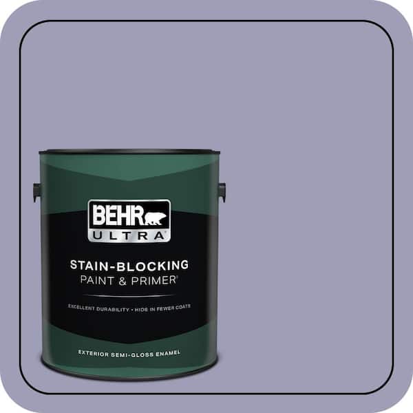 BEHR ULTRA 1 gal. #630F-4 Wild Thistle Semi-Gloss Enamel Exterior Paint & Primer