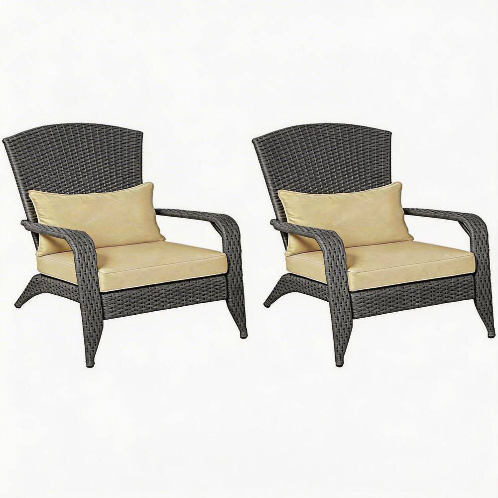 Outdoor Gray Steel Adirondack Chair for Patio or Garden, Set of 2 price history on PriceWatchPro