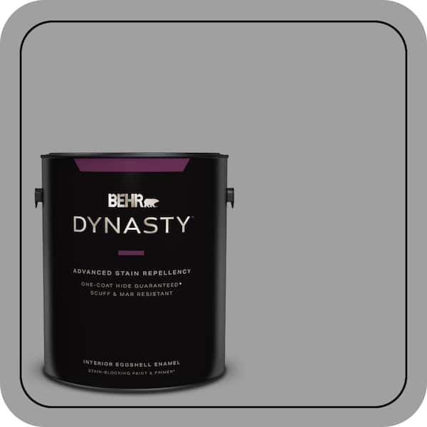 BEHR DYNASTY 1 gal. #PPU26-06 Elemental Gray Eggshell Enamel Interior Stain-Blocking Paint & Primer