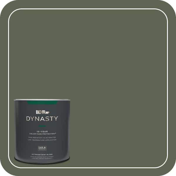 BEHR DYNASTY 1 qt. #N390-7 Cypress Vine Semi-Gloss Exterior Stain ...