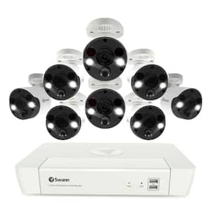 8-Channel 4K 1TB NVR Wired Security System with 8 Bullet Cameras and Color Night Vision, Free Face Recognition