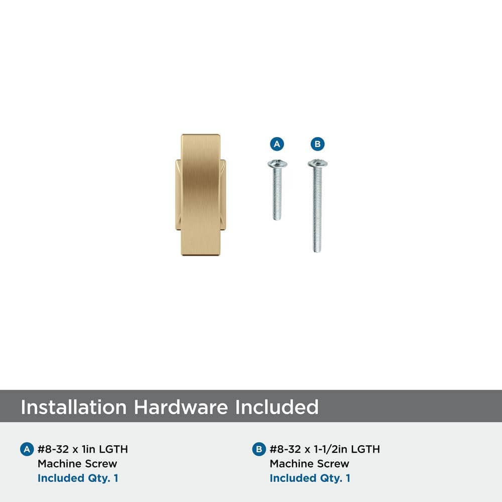 Champagne Bronze T-Handle Cabinet Knob with Mounting Hardware