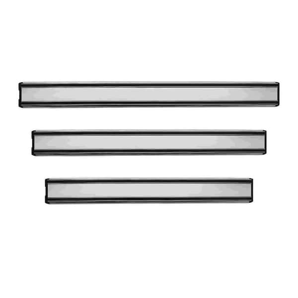 3-Knife 13.9 in. Stainless Steel Knife Block