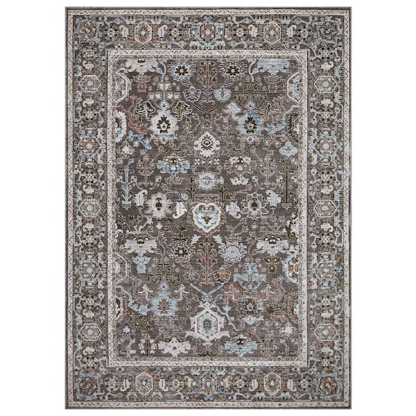 Concord Global Trading Barcelona Sultan Brown 7 ft. x 9 ft. Area Rug