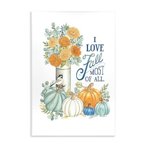 Love Fall Still Life by Deb Strain 1-Piece Unframed Graphic Print Nature Poster Art Print 15 in. x 10 in.