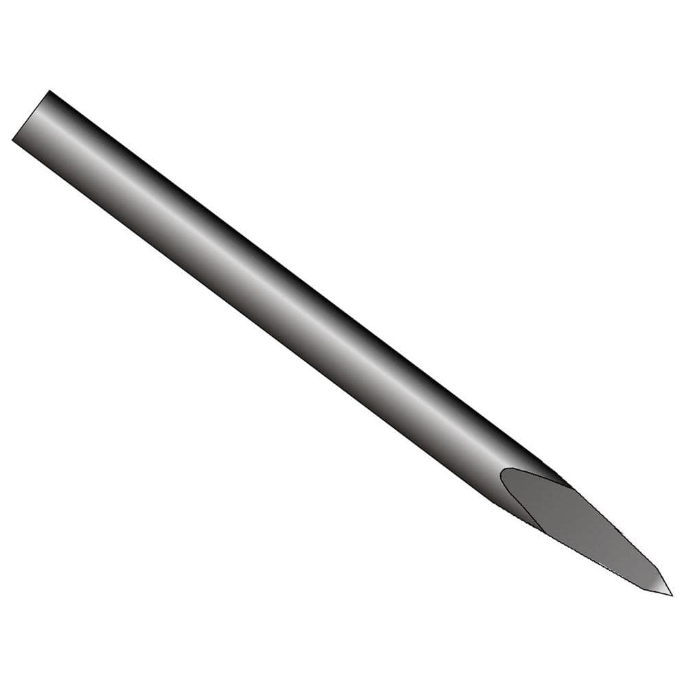 18 in. Hammer Steel Round Hex/Spline Shank Bull Point
