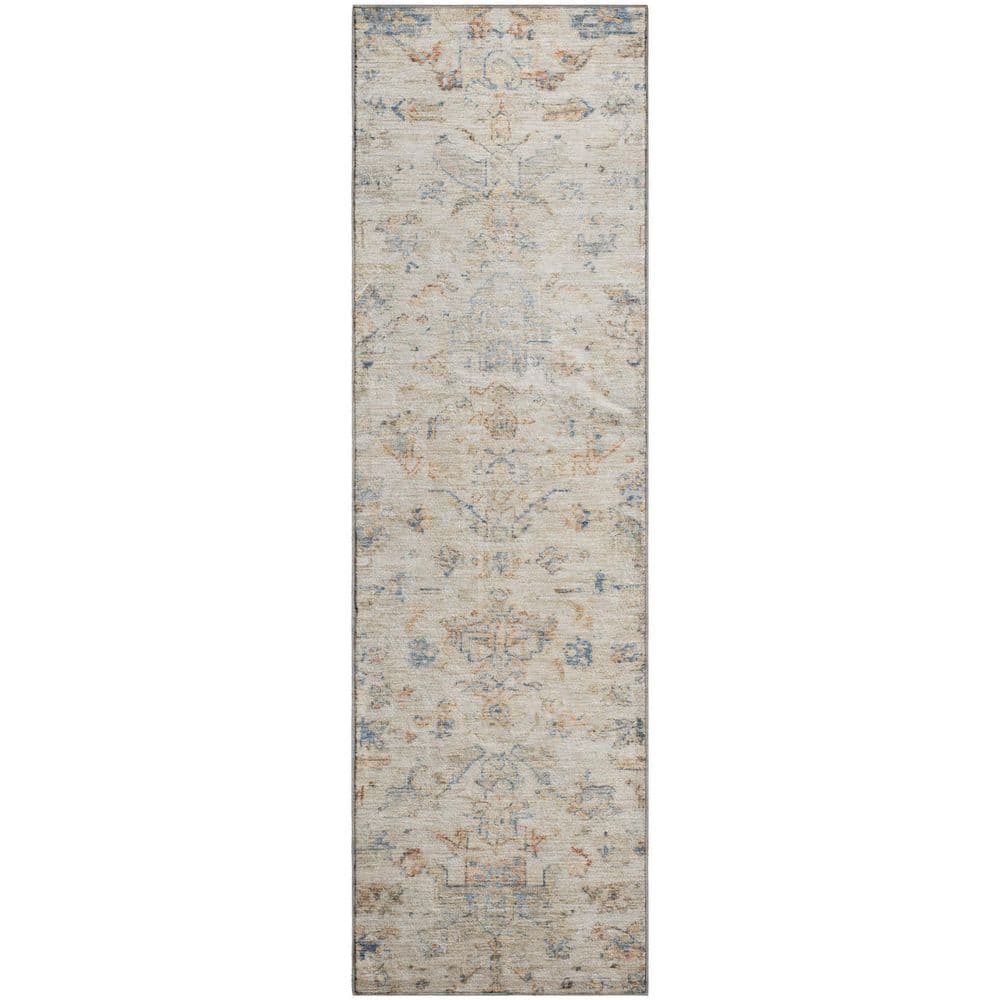 Mayfield Premium Machine Washable Abstract AMF2322 Beige 2 ft. x 7 ft. Runner Rug price history on PriceWatchPro
