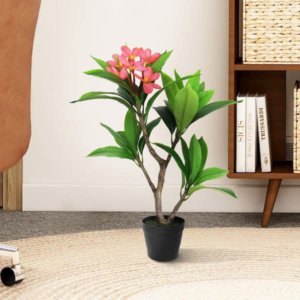 Gerson 4-Foot Tall Real Touch Ultra-Realistic Rubber Plant in Plastic Pot with Faux Dirt, 80906