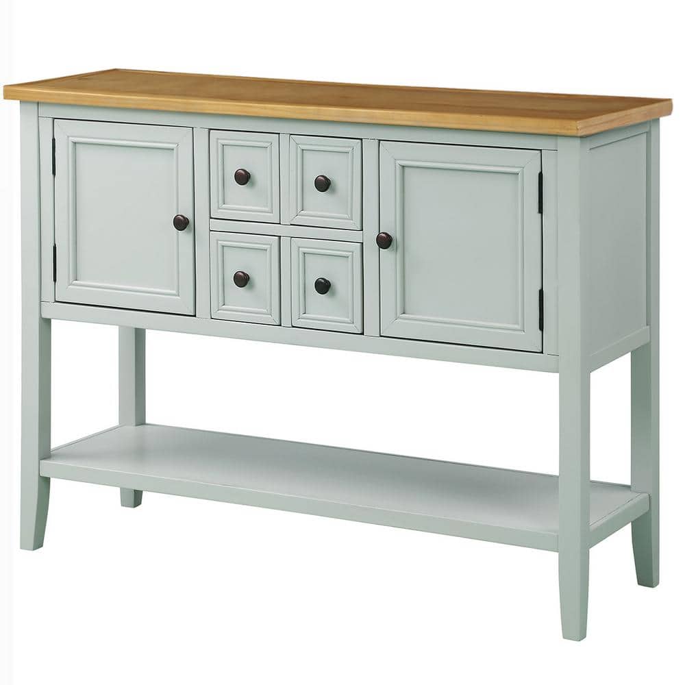 46 in. W x 15 in. D x 34 in. H Bathroom Lime White Linen Cabinet