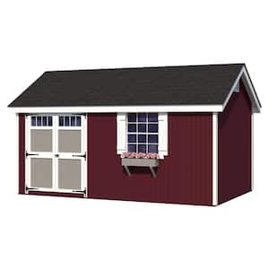 Colonial Pinehurst 10 ft. x 10 ft. Outdoor Wood Storage Shed Precut Kit with Operable Window (100 sq. ft.)