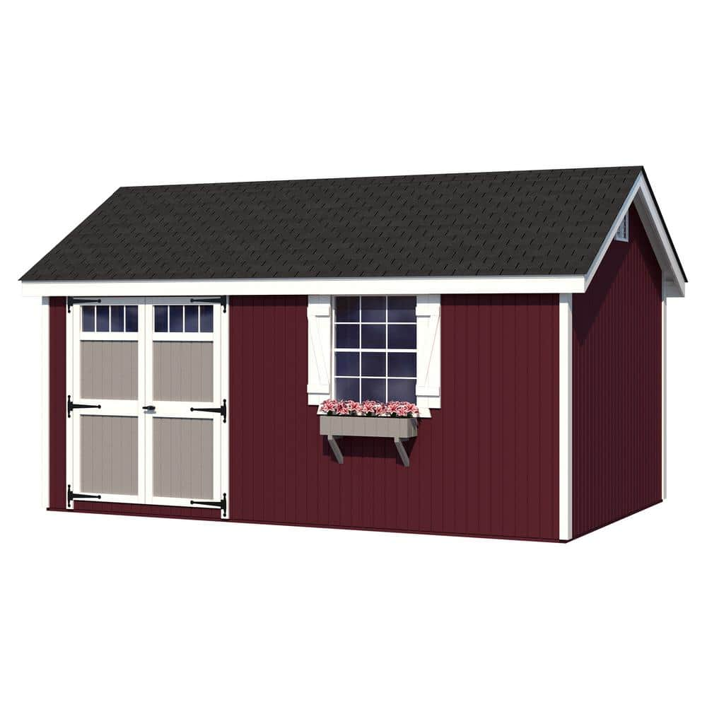 Colonial Pinehurst 10 ft. x 14 ft. Outdoor Wood Storage Shed Precut Kit with Operable Window (140 sq. ft.) -  Little Cottage Co., 10x14 PCGS-PC