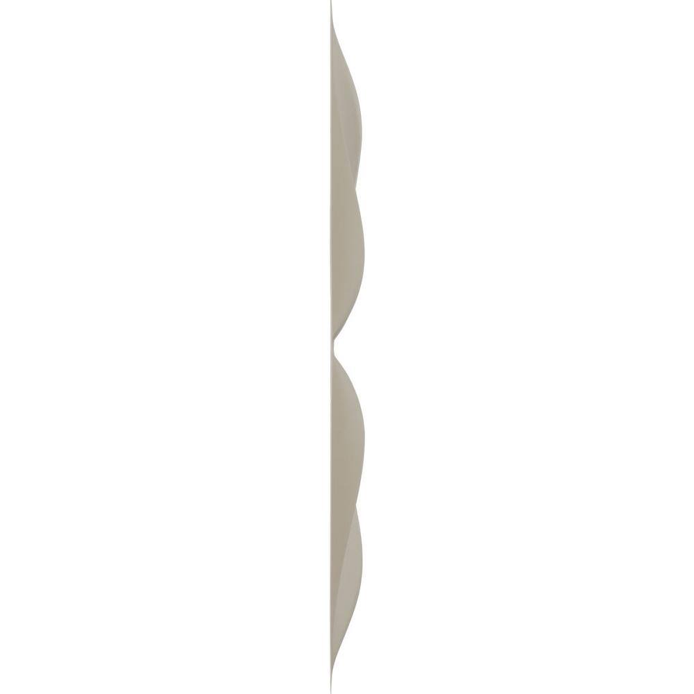 19-5/8" White PVC 3D Decorative Wall Panel