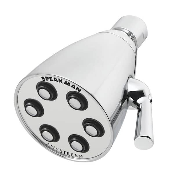 Speakman 3-Spray Patterns with 1.75 GPM 2.75 in. Wall Mount Fixed Showerhead in Polished Chrome