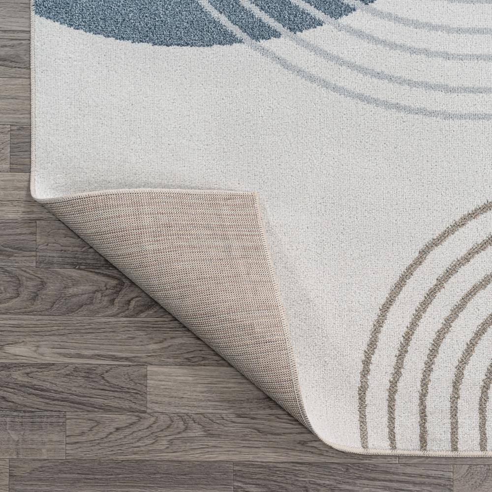 Multi-Color Geometric Washable Synthetic Kids Area Rug 5' x 8'