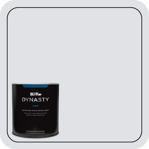 BEHR DYNASTY 1 qt. #MQ3-27 Etched Glass One-Coat Hide Satin Enamel Interior Stain-Blocking Paint and Primer