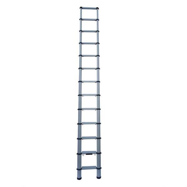 Telescopic Access - 12.5 ft. Aluminum Telescopic Ladder with 300 lb. Load Capacity Type 1A Duty Rating