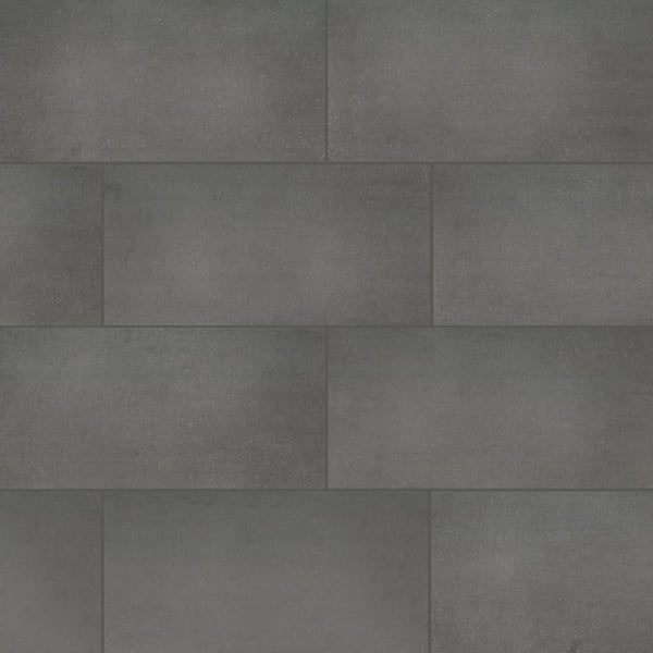 Beton Concrete 24 in. x 48 in. Matte Porcelain Cement Look Floor and Wall Tile (16 sq. ft./Case)
