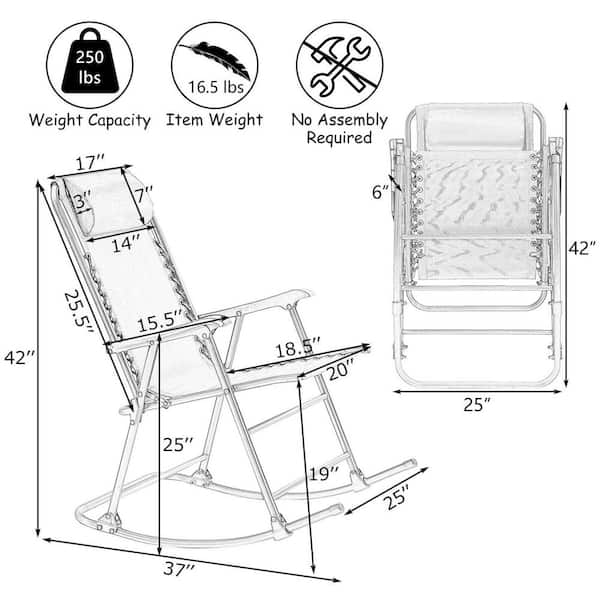ValuePak04 - 1 High Back Rocking Chair + Accessories + Shipping Door-to-Door