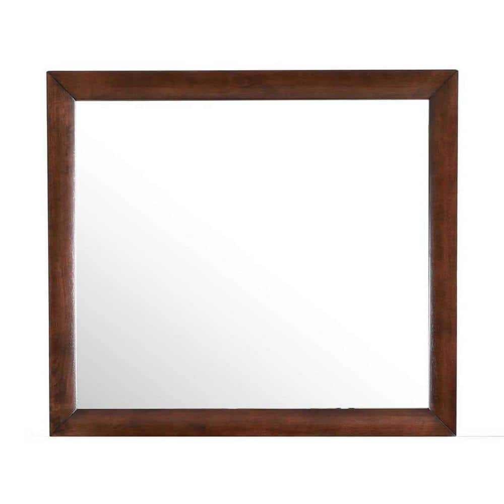 Marilla 35 in. x 39 in. Modern Rectangle Framed Dresser Mirror